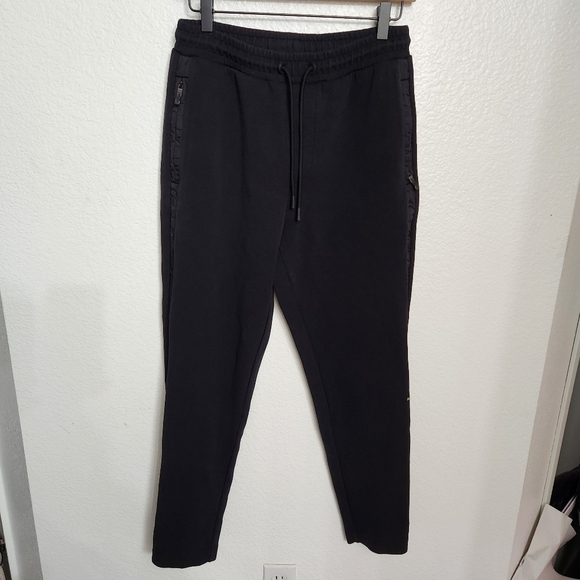 Hugo boss black track pants zipper pockets women's size medium - Picture 1 of 10